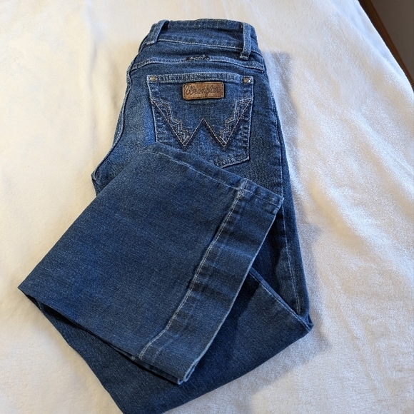 Wrangler Blue Boot Cut Jeans - Picture 2 of 5